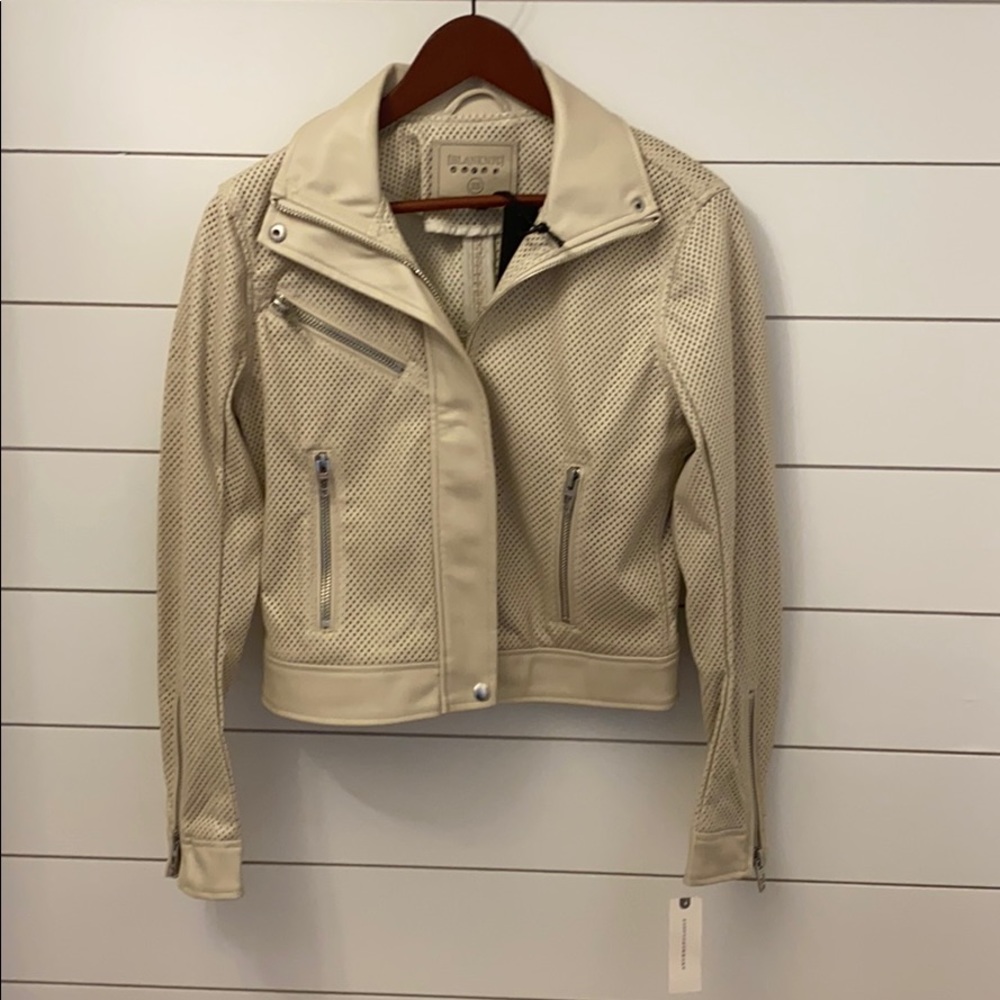 BlankNYC Perforated Faux Leather Moto Jacket XS - Picture 2 of 8